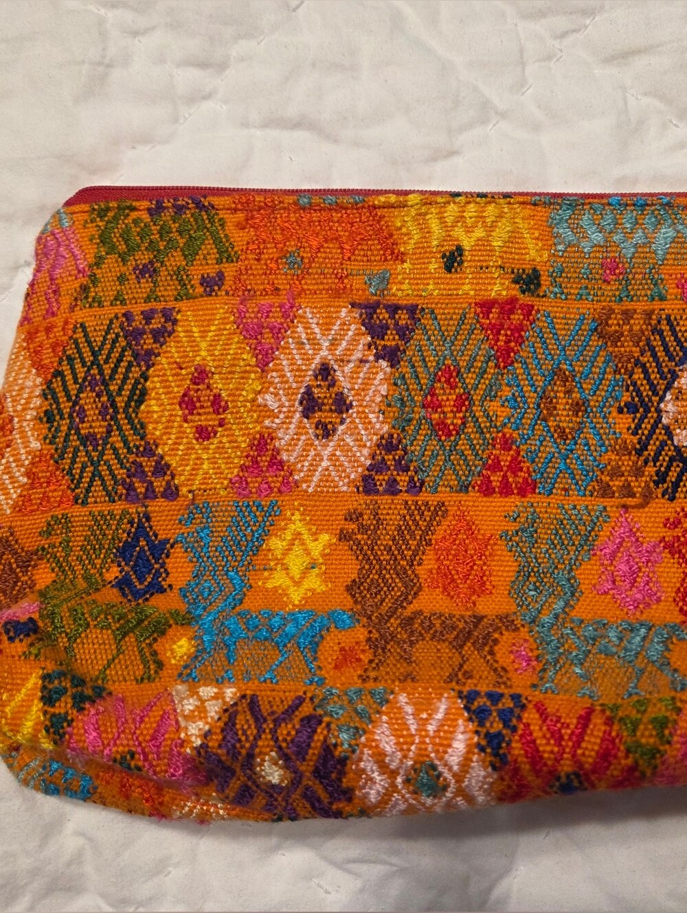NWT Mae Day HQ Artisan Guatemalan Huipil Woven Clutch Pouch Bag